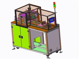 三工位切料根设备3D模型