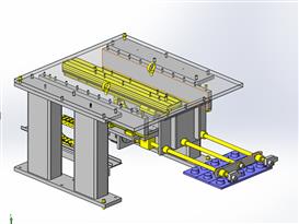 料架依次进给机构3D模型