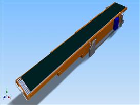 伸缩皮带线3D模型