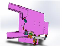双料臂上下料机构3D模型