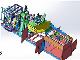 非标自动化生产线模型3D