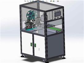 电池盖贴膜机3D模型