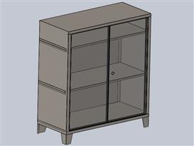 车间钣金工具柜设计3D模