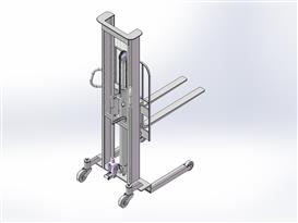 手动提升设备3D模型