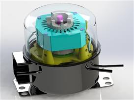 旋转式冰箱压缩机3D模型