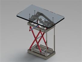 工作台高度调整机构3D模