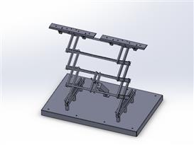 公交车顶集电弓3D模型