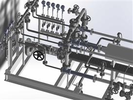 蒸汽喷射排气设备3D模型