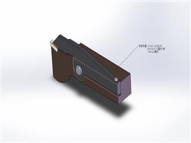 机夹重磨杠杆式切断刀3D