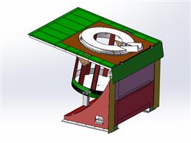 中频熔炼钢壳炉3D模型