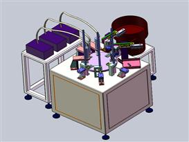 磁环组装点胶机3D模型