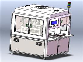 双滑台式贴标机3D模型