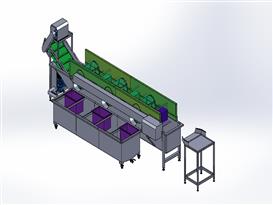 食品豆芽清洗机3D模型