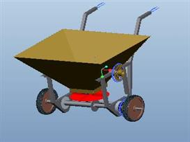 小型施肥车3D模型