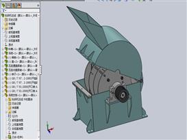 小型饲料粉碎机3D模型