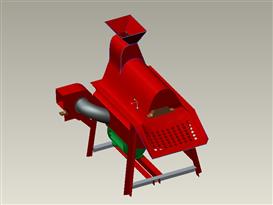 小型玉米脱粒机3D模型