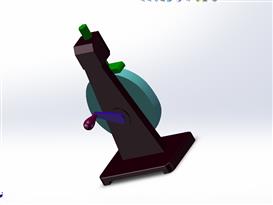 手柄凸轮机构3D模型