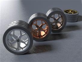 车轮3D模型