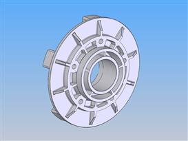 杜卡迪齿链轮固定凸缘3D