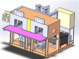 重型滚轮送料机3D模型（2）