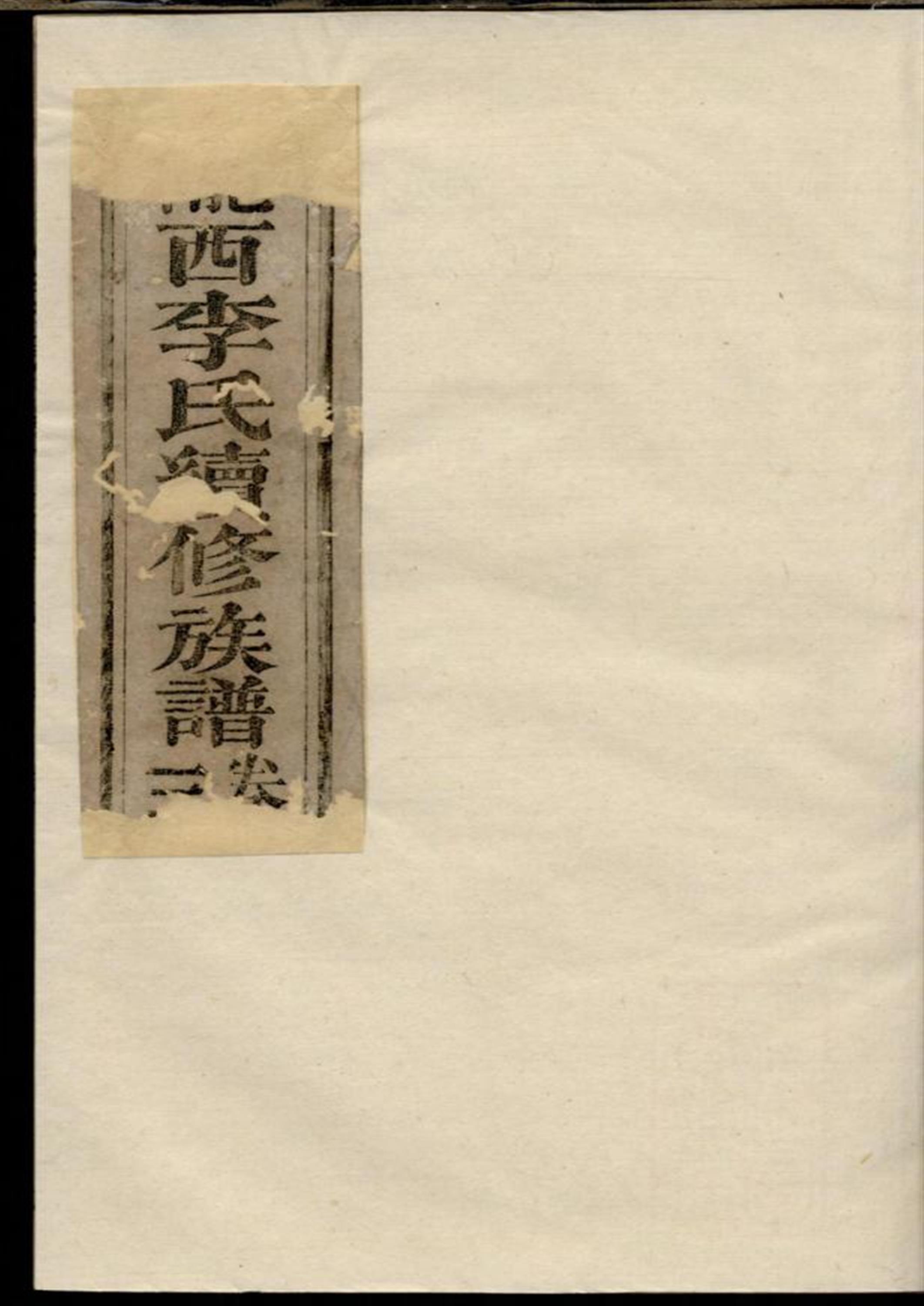 陇西李氏续修族谱 002