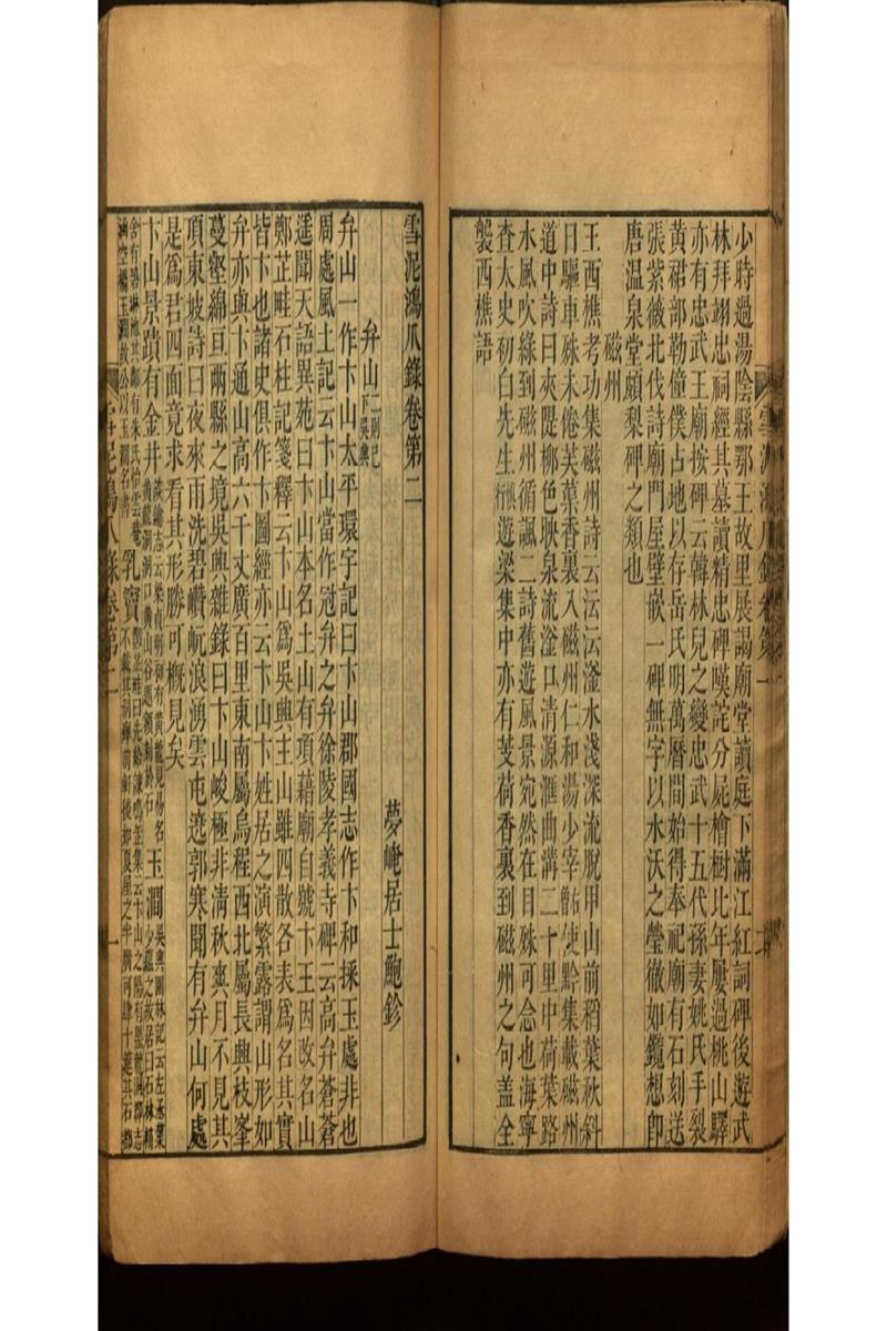 雪泥鴻爪錄四卷 亞谷叢